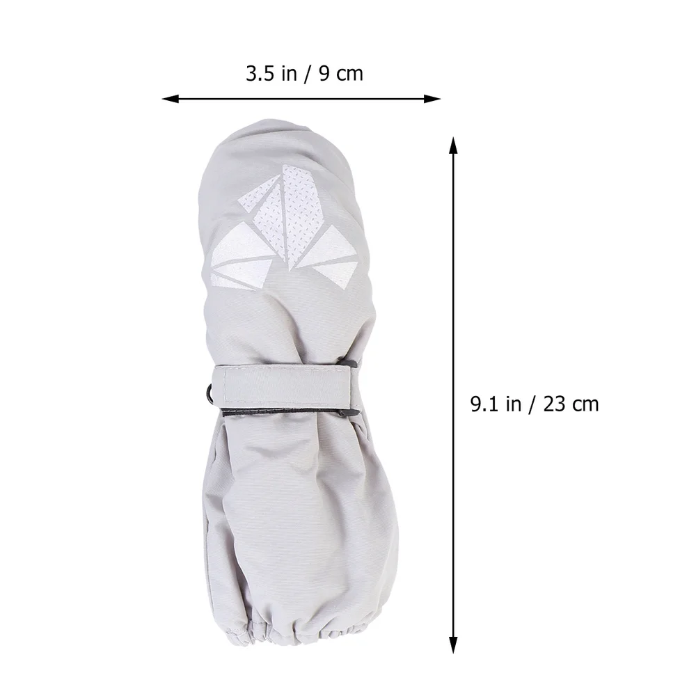 

1 Pair Children Winter Warm Ski Windproof Non-slip Snow Mittens