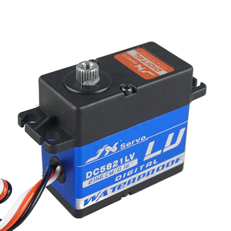 Водонепроницаемый металлический редуктор JX DC5821LV 20 кг большой крутящий момент цифровой Бессердечный сервопривод для RC автомобиля Traxx как гусеничный TRX4 baja лодка рука робота