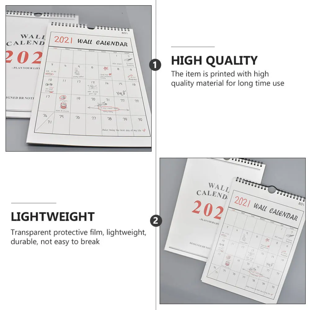 

2021 Daily Schedule Hand-painted Calendar Monthly Schedule Wall Calendar Agenda Planner Calendar for Home Office Lattice (2020.9
