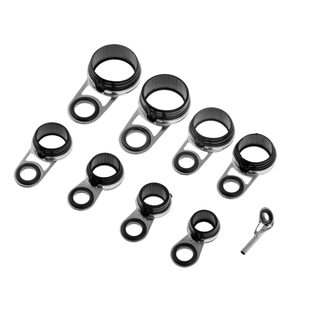 9 шт. телескопическая удочка для морской рыбалки направляющая глаз кольцо с