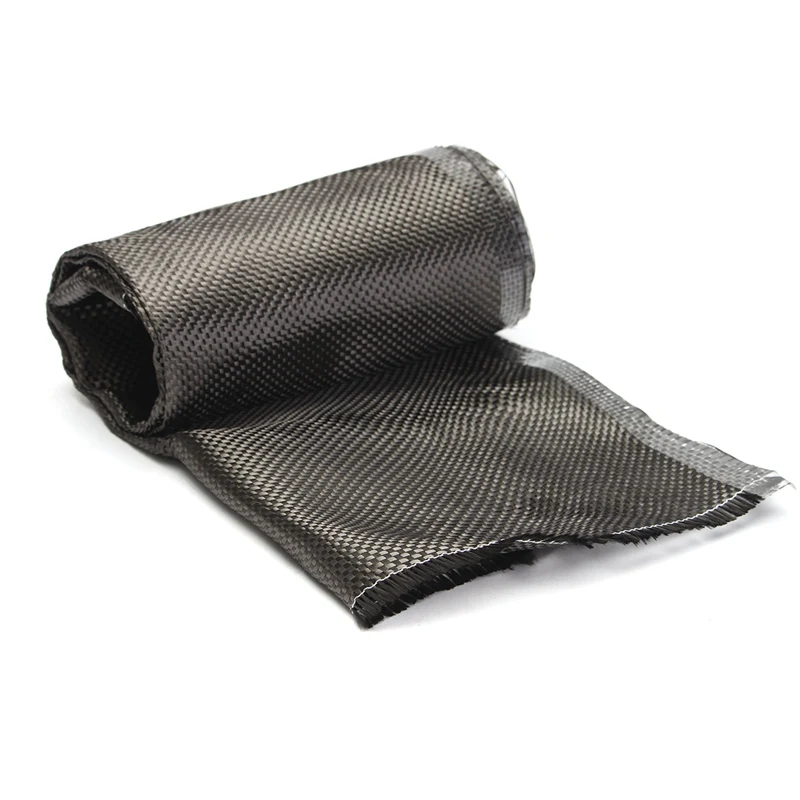 Черная ткань из углеродного волокна простая 3k 2x2 Twill для коммерческой
