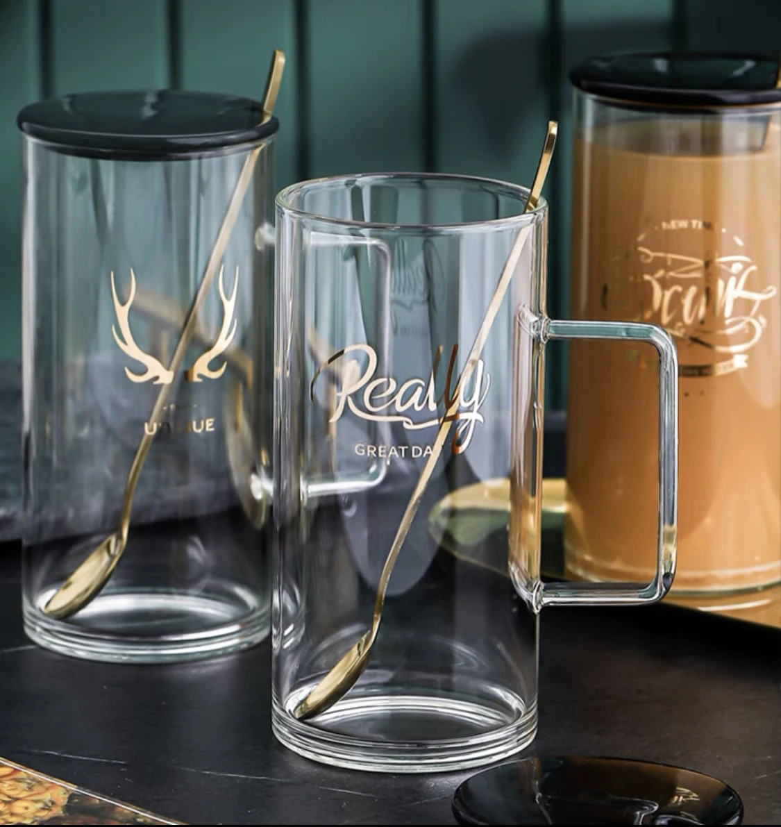 

Large capacity 700ml round glass water cup Simple water cup Breakfast cup Milk cup Beverage cup Home office coffee cup Juice cup