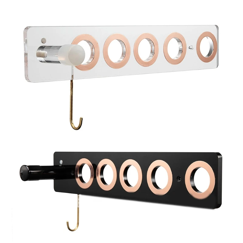 

Acrylic Hair Dryer Holder Multi-hole Hair Blower Organizer Hair Care Tool Holder