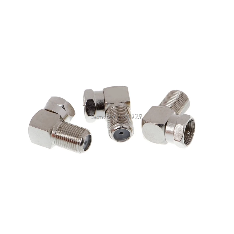 3 Pcs Copper F Male Plug to Female Jack Right Angle Adapter 90 Degree Coax TV Wholesale&ampDropShip | Обустройство дома