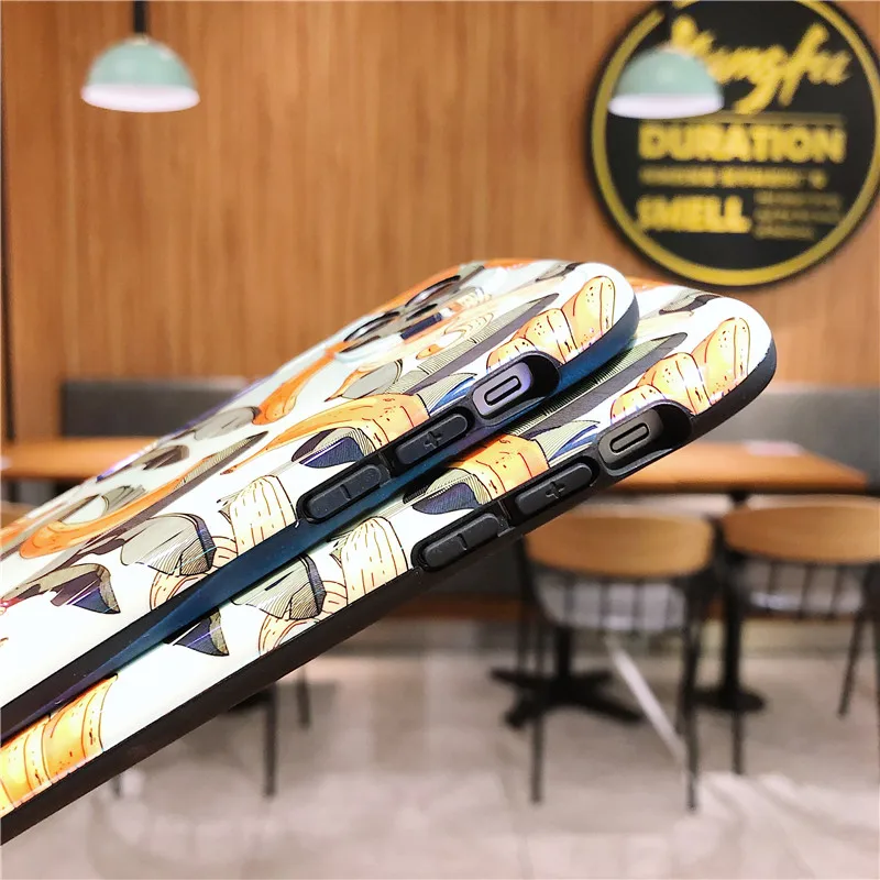 

For iPhone 12 Pro Case Retro Banana Leaf Phone Case For iPhone 12 Mini 11 Pro Max XR XS Max 7 8 Plus Glossy Soft IMD Cover Coque