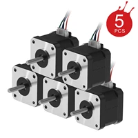 5pcslot 3d printer 17hs4401s 17hs4401 4 lead nema17 stepper motor 1 8 degree 42bygh 1 5a motor with cable for ender 3 cr 6