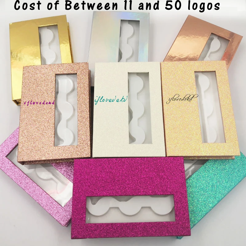 Cost of 50 logos Iflovedekd,, 3 пары/1 набор, создать собственный бренд, частная марка, 3d норковые ресницы, коробки, накладные ресницы, упаковочная коробка - Цвет: Cost of 50 logos