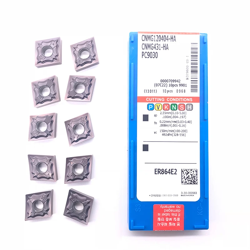Высокое качество CNMG120404 CNMG120408 HA PC9030 внешний твердосплавный инструмент для обработки деталей вращения вставка для нержавеющей стали
