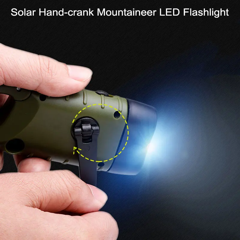 Hand Cranking Solar Powered Rechargeable Flashlight Emergency LED Flashlight Hand Crank Dynamo Flashlight Torch for Camping
Hand Cranking Solar Powered Rechargeable Flashlight Emergency LED Flashlight Hand Crank Dynamo Flashlight Torch for Camping