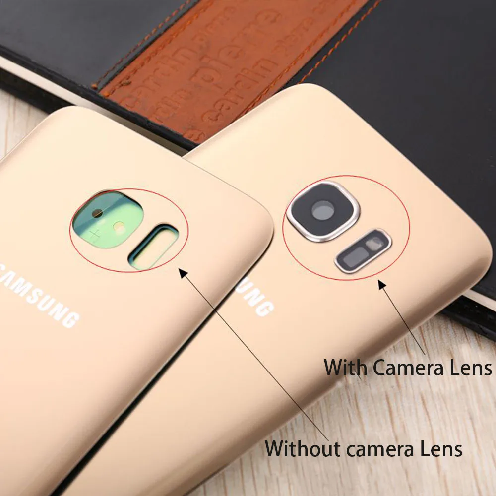 Оригинальный чехол для SAMSUNG Galaxy S7 G930F / EDGE G935F Задняя стеклянная крышка