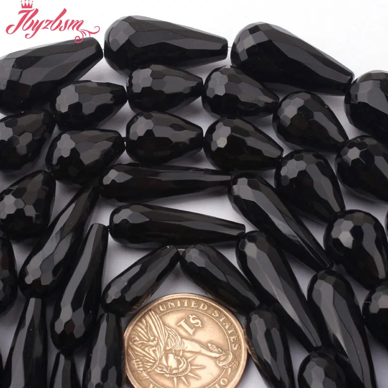 Черный Грановитая падения Агаты натуральные камни Натуральный камень бусины