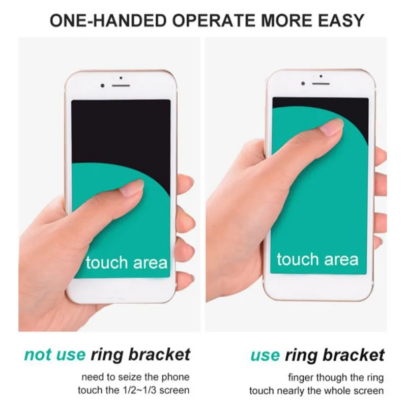 Metal Finger Ring Stand Mobile Phone Holder Universal Square 360 Degree Rotating For Huwei Samsung Xiaomi iPhone X | Мобильные
