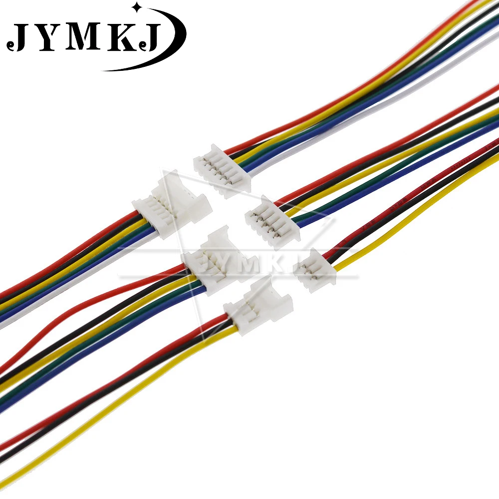 5 пар Micro XH JST 1,25 2P 3P 4P 5P 6PIN штекер разъем с проводом кабели 150 мм