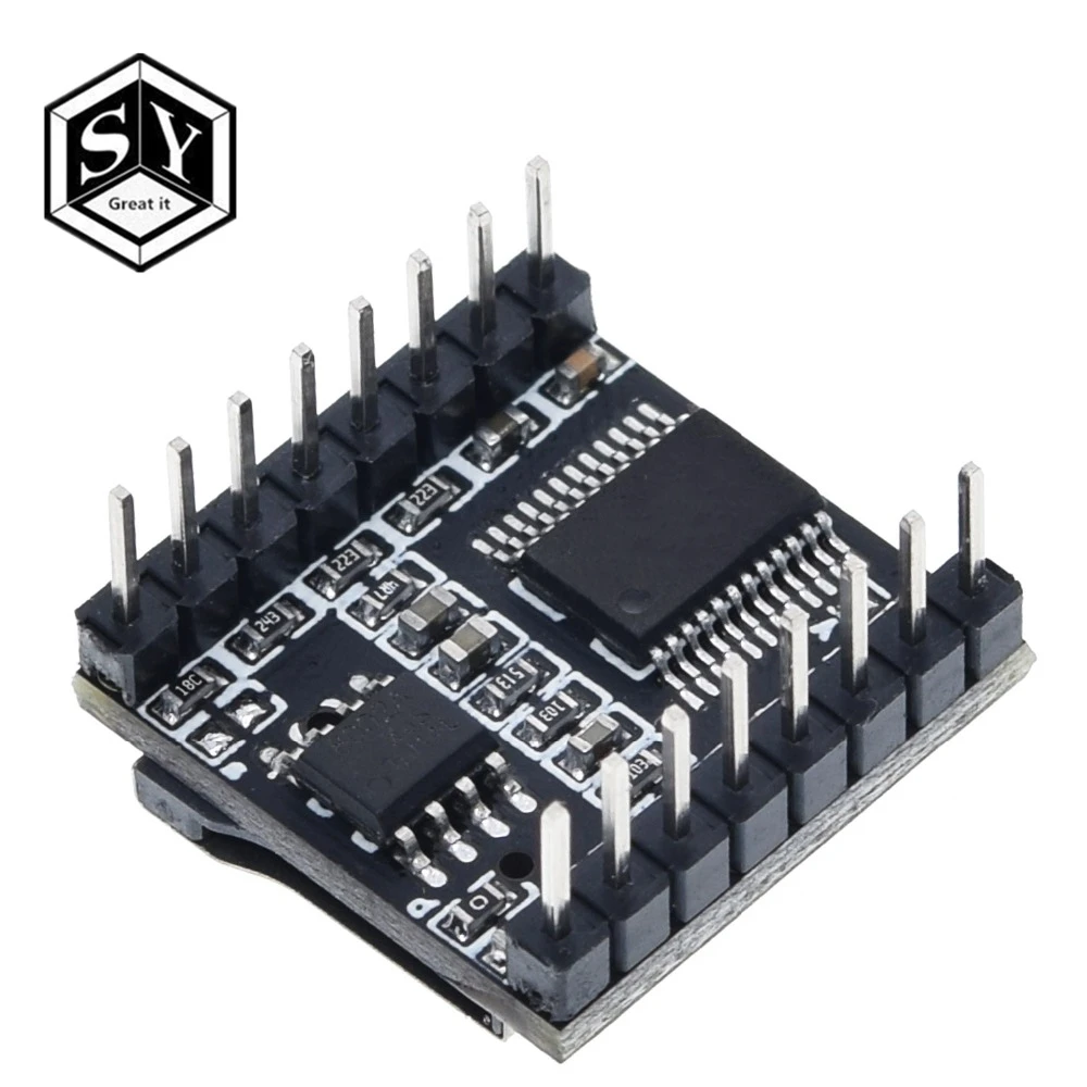 1 шт. Great IT TF карта U диск мини MP3 DF плеер аудио голосовой модуль плата для Arduino DFPlay
