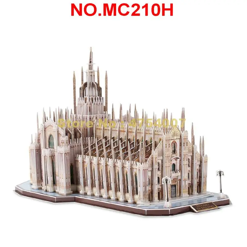 210 шт всемирно известная архитектура Италия Милан Соборная Модель 3d бумажные