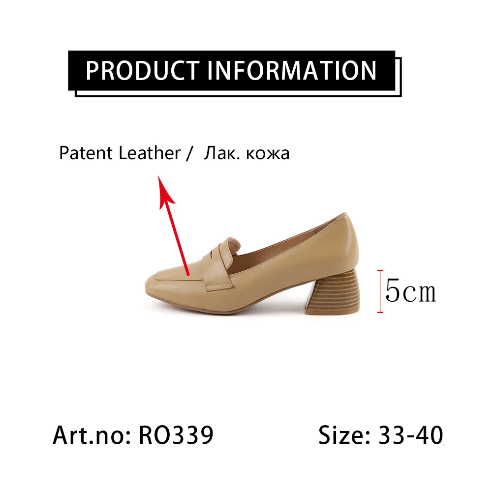 

RJN 2020 Autumn New Mary Jane Women's Shoes Classic Simple Sweet Thick Heel Women's Pumps Fashion comfortable office shoes RO339