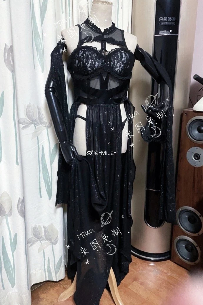 

Anime Fate Grand Order Semiramis Black Pajamas Valentine's Day Sexy Dress Any Size Cosplay Costume Halloween Women Free Shipping