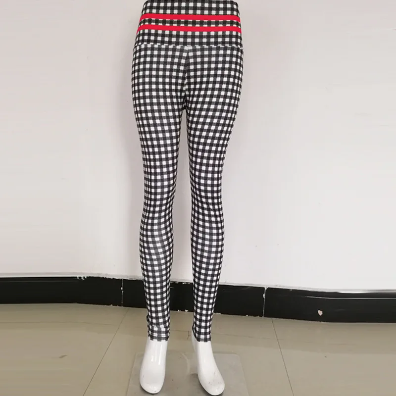 

Seamless Fitness Women Leggings Fashion Patchwork Print High Waist Dance Elastic Push Up Ankle Length Polyester Leggings