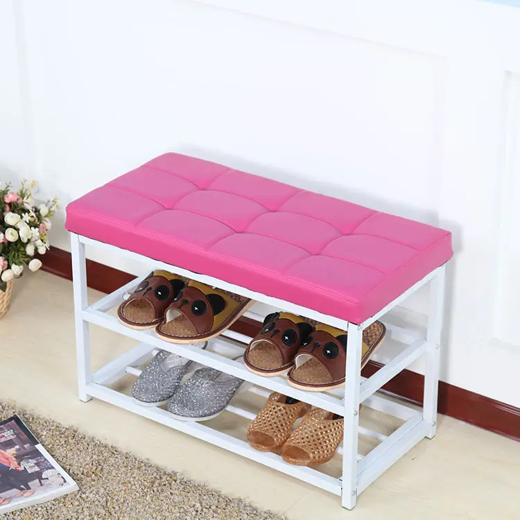 

Multifunctional Storage Stool Modern Simplicity Ottoman Home Furniture Shoe Changing Stool In The Hallway PU Storage Stool Chair