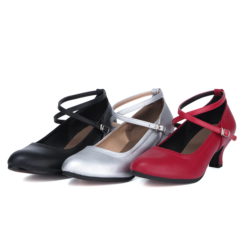 2020 New Arrival Latin Dance Shoes Tango Dancing Shoes Ballroom Shoes Rubber/Suede Sole Durable Comfortable Women Heels HROYL