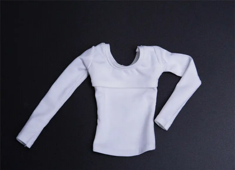 

Масштаб 1/6, привлекательная белая футболка с открытой грудью, модель для женской куклы 12 дюймов