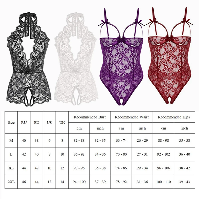 M XXL размера плюс кружевное воздушное страстное дамское нижнее белье Открытый