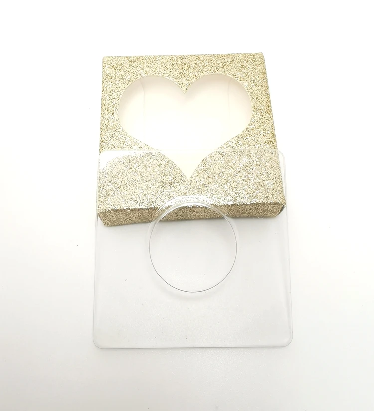 heart light gold 10 компл./лот упаковочная коробка для ресниц пустой ресницы посылка многоцветный бумажная коробка белый фарфоровый поднос с фокусным расстоянием 25 мм ресницы DIY светодиодной вспышкой упаковочная коробка - Цвет: heart light gold