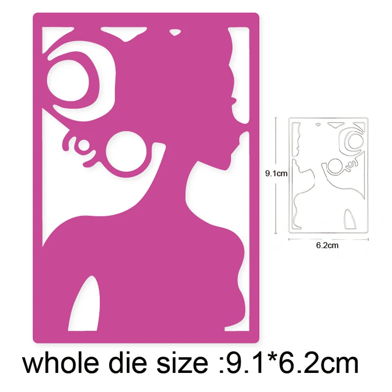 

2020 Craft dies Woman Photo Frame Metal Cutting Dies for Diy Scrapbooking dies Embossing Die Cuts Paper Card Album Stencils dies