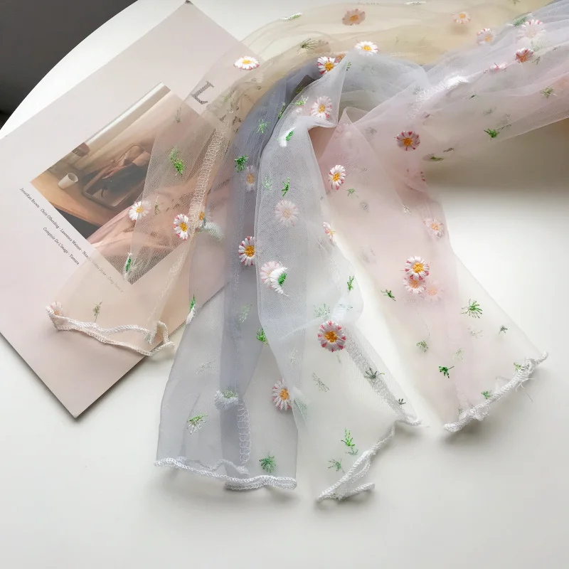 Daisy/Летняя Милая женская кружевная рубашка в стиле Лолиты, блуза в сетку с длинными рукавами, милые топы для девочек, нижняя рубашка с оборками, прозрачная