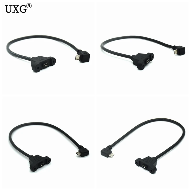 5-контактный разъем Micro-USB 2 0 штекер Micro USB удлинитель 30 см 50 с отверстием для