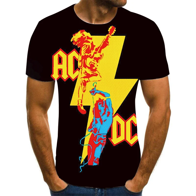 

Customized Men's Top T-shirt Casual 3D T-shirt Short Sleeve Summer Cool Crazy T-shirt Men's Clothing Street Rock Hip Hop Top