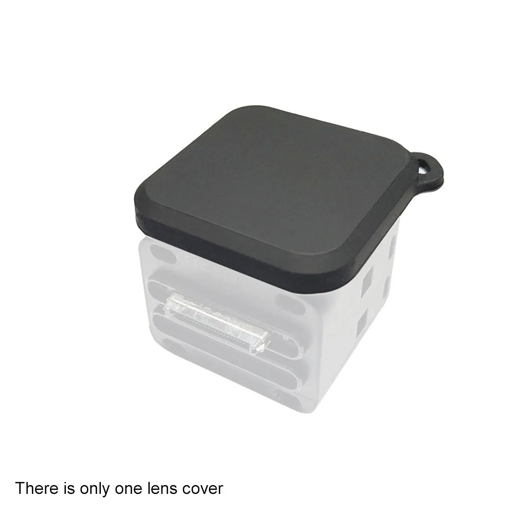 

Shell Detachable Wear Resistant Lens Cover Easy Install Anti Dust Black Protective Cap Soft Camera Accessory For Insta360 ONE