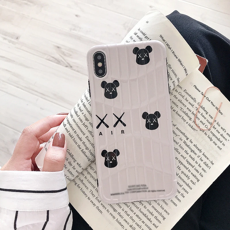 Suitcase Kaw Bear Stereo Soft Shell Silicone Protection Cover For iPhone 11 Pro Max Case 7 8 Plus XR X XS |