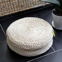 handmade straw mat seat cushion meditation tatami floor cushion round chair seat pad floor tablemat japanese style straw pad