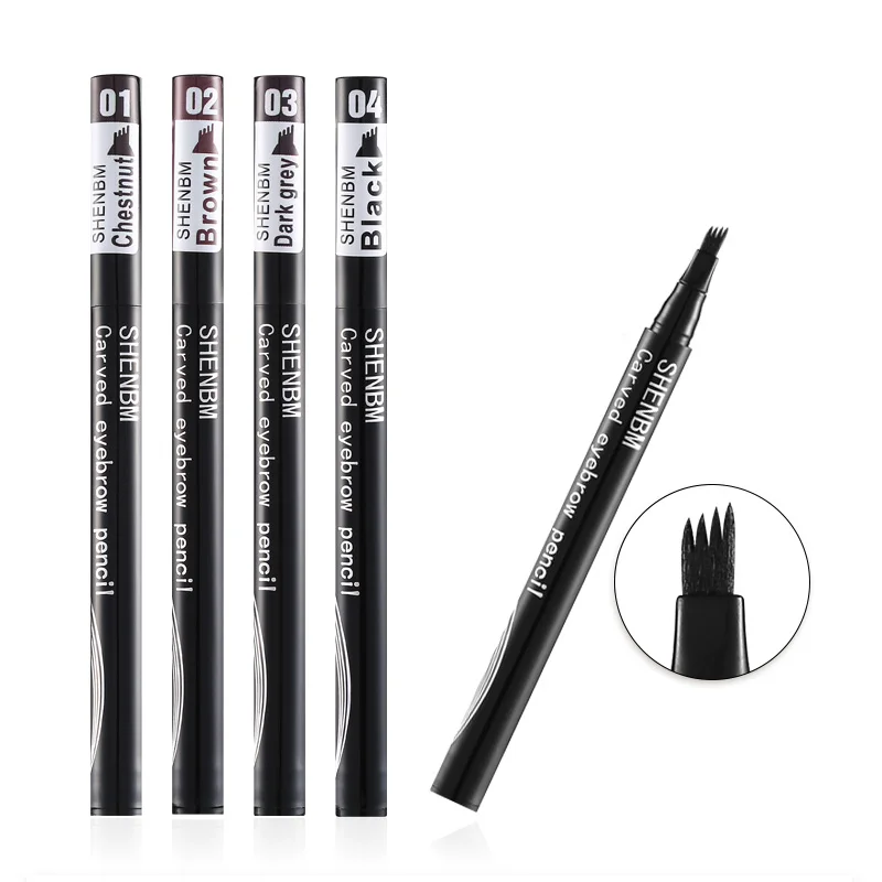 Жидкий тинт для бровей Microblading 4 наконечника тату ручка 5 цветов краска макияжа