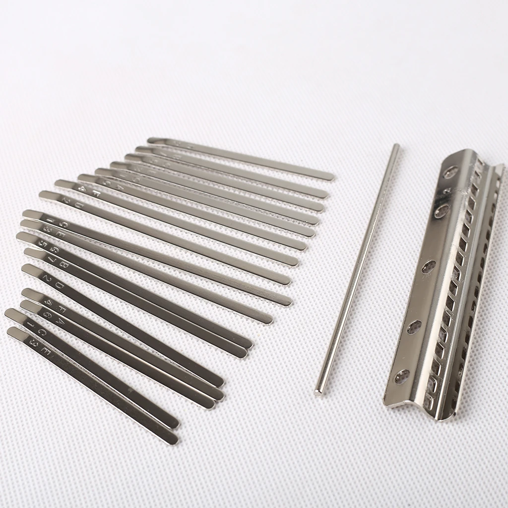 

Thumb Piano Bridge Saddle 17 Keys Set Kit for Kalimba DIY Replacement Parts