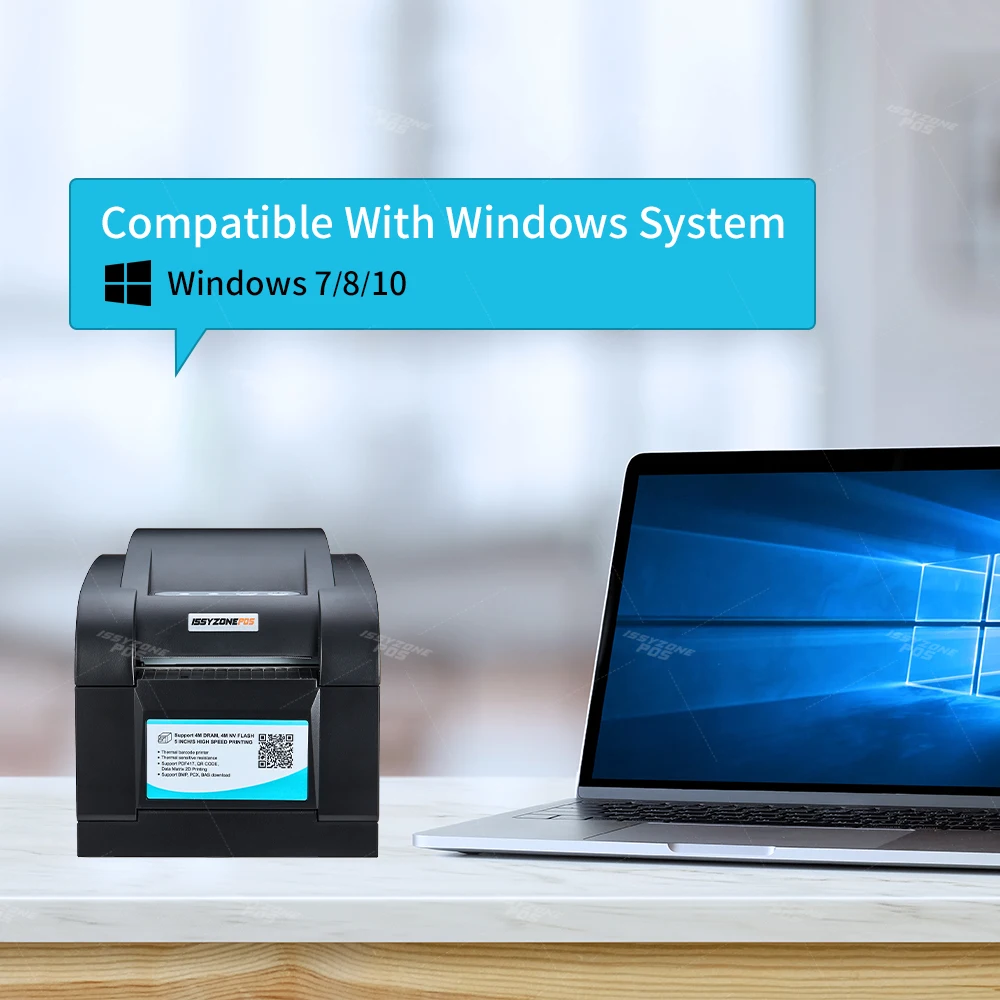 ISSYZONEPOS штрих код термальный принтер этикеток 3 дюйма стикер бумага печать тег