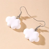 cute white cloud drop earrings delicate clouds for women girls ear jewelry gift gifts