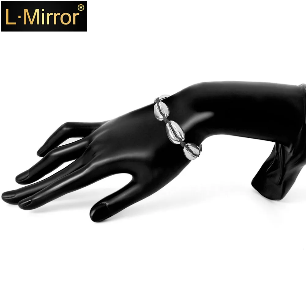 L.Mirror 1 шт. браслет ручной работы на лодыжке бохо Пляжная оболочка золотые бусины