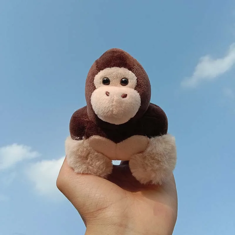 Simulation Gorilla Plush Pendant Toy Soft Orangutan Animal Stuffed Doll Cartoon Monkey Backpack Keychain | Игрушки и хобби