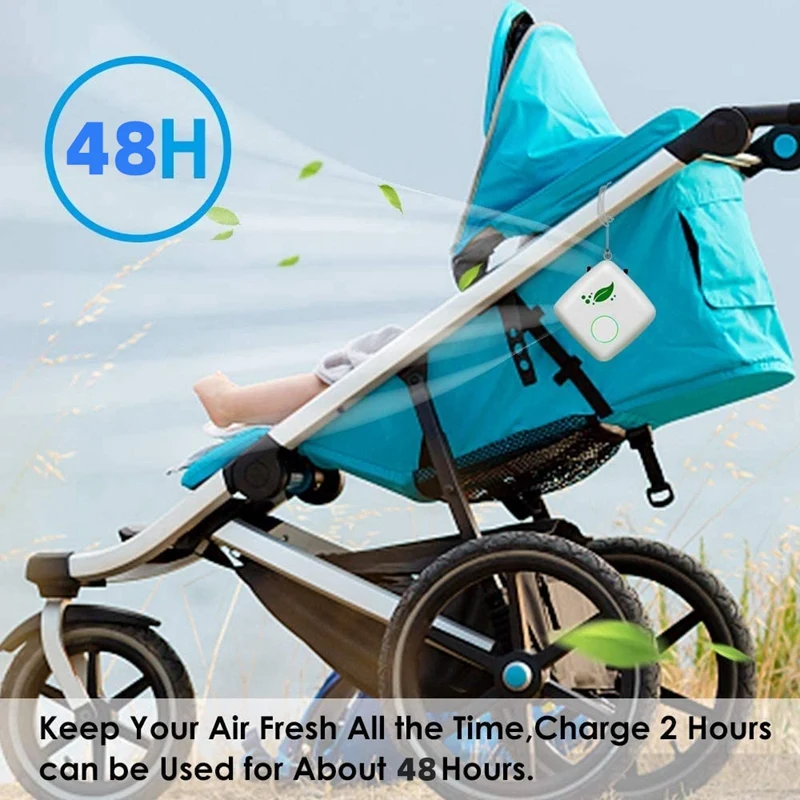 

Personal Wearable Air Purifier Necklace Mini Portable Air Freshner Ionizer Negative Ion Generator for Adults & Kids