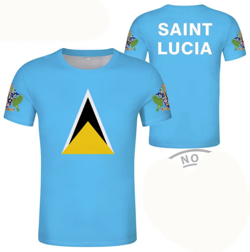 

SAINT LUCIA t shirt diy free custom made name number lca T-Shirt nation flag lc country college print text photo logo 0 clothing