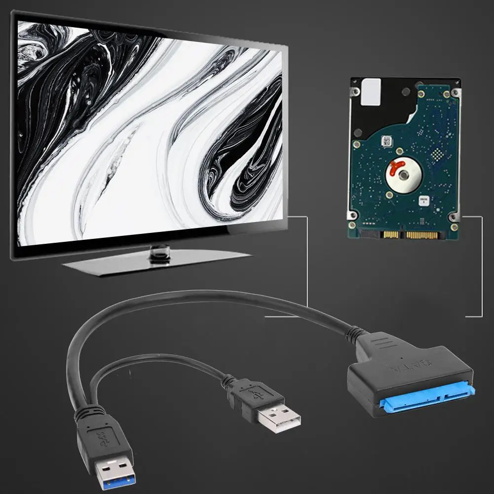 SATA к двойному USB 2 5 адаптер конвертер линии JMS578 кабель для дюйма SATA/HDD Plug and Play без