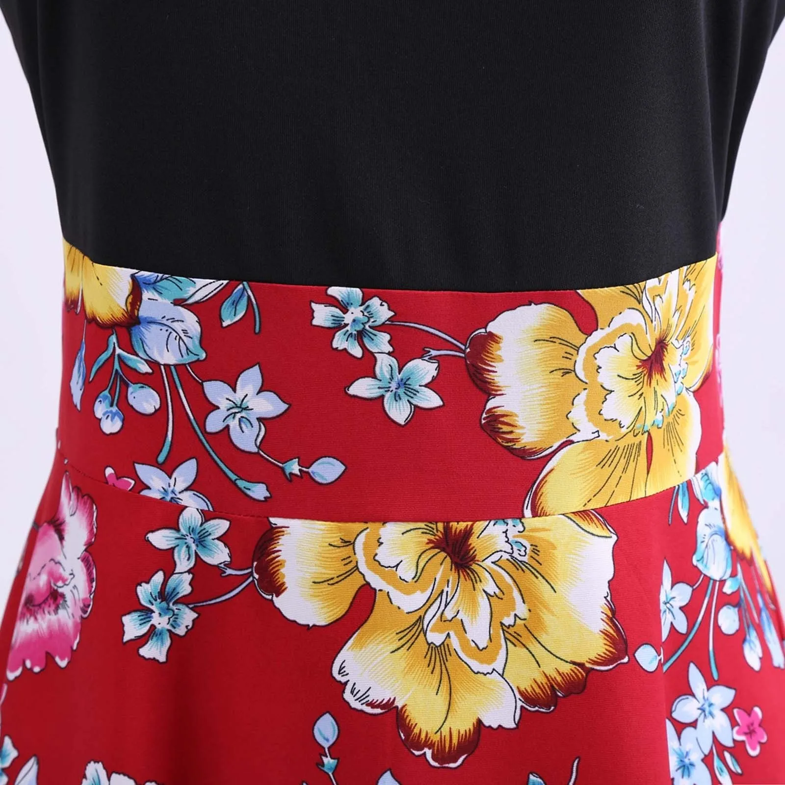 

Women's Floral Dress Print Evening Print Party Prom Swing Zipper Long Dress Dresses Designer Famous Brands Quality Dress
