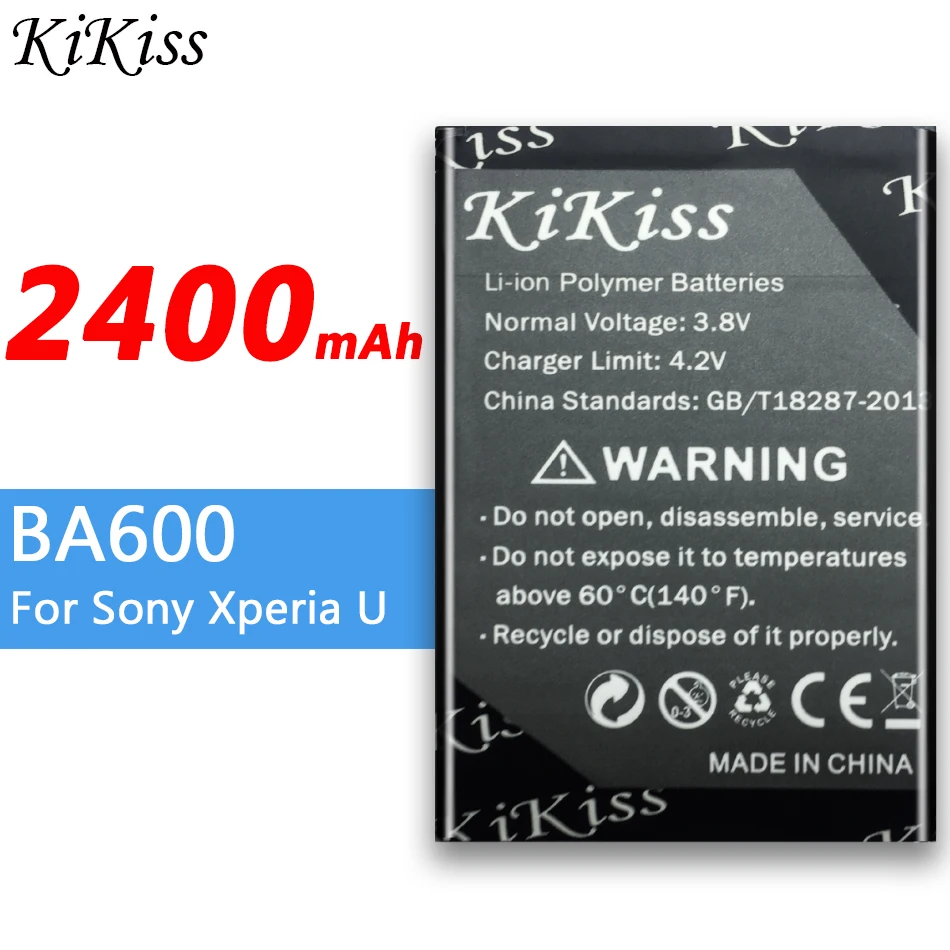 Аккумулятор большой мощности 2400 мАч BA600 для Sony Xperia U ST25I st25a st25 Kumquat мобильный