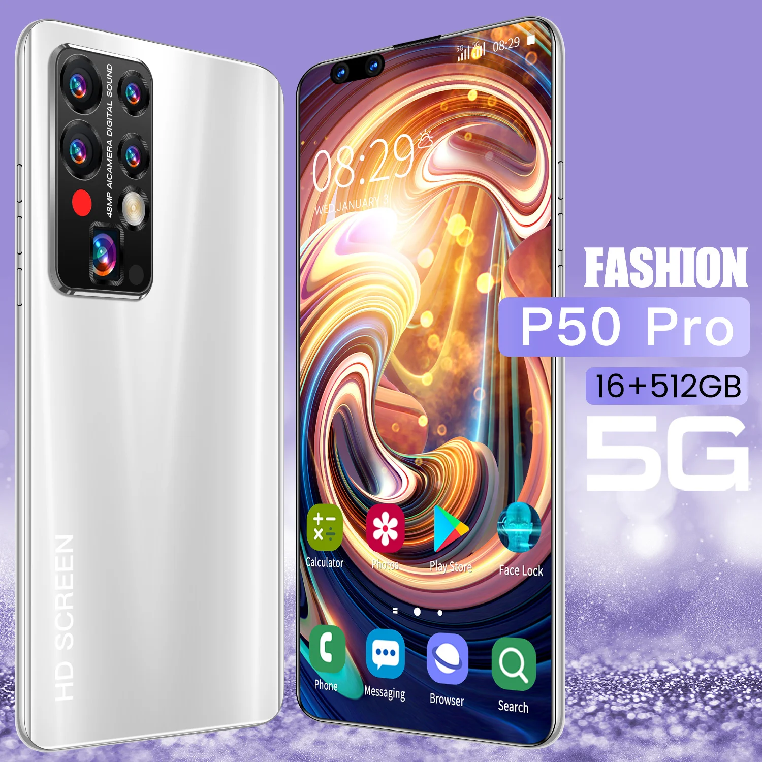 

Смартфон HAUWEI P50 Pro, 2021 дюйма, 16 + 7,8 ГБ, 40 + 48 МП