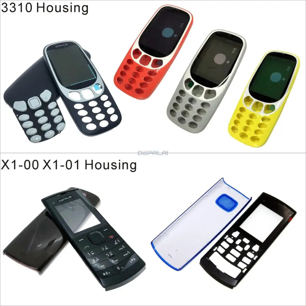 Для Nokia 2017 3310 X1 00 01 Корпус Передняя Лицевая панель рамка чехол + задняя
