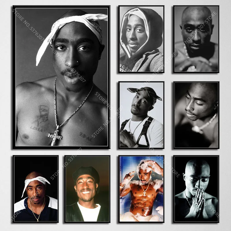 G545 художественный Декор Tupac Shakur 2PAC Outlaw Rap музыкальный Рэппер Star Hip Hop настенная