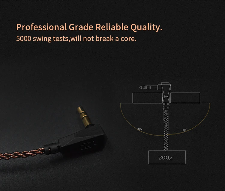 KZ ZS10 кабель высокой чистоты бескислородной меди витой кабель обновления KZ 2pin кабель для KZ AS10 ZS10 ZST ZSN C10 V80