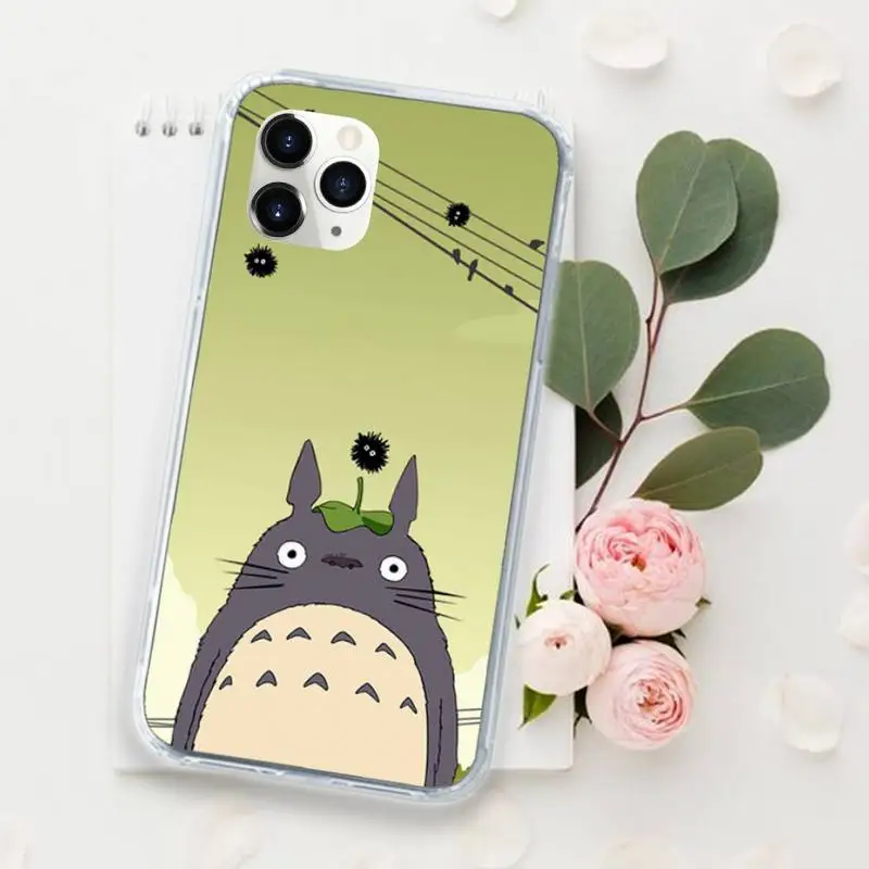 

Spirited Away totoro anime Phone Case for iPhone 11 12 pro XS MAX 8 7 6 6S Plus X 5S SE 2020 XR Luxury brand shell funda coque